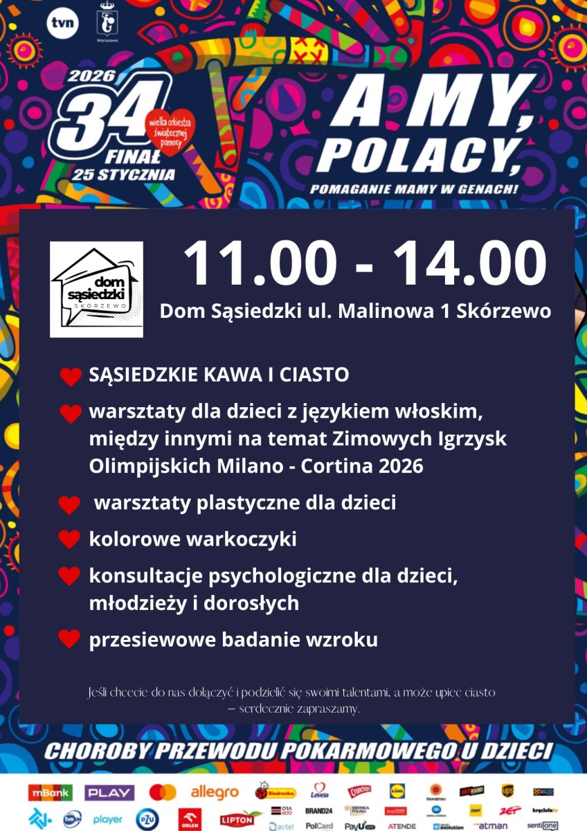 WOŚP 2026 w Domu Sąsiedzkim